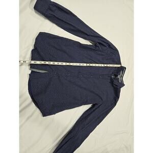 Denim & Flower Mens Button Down Shirt Small Blue Slim Fit